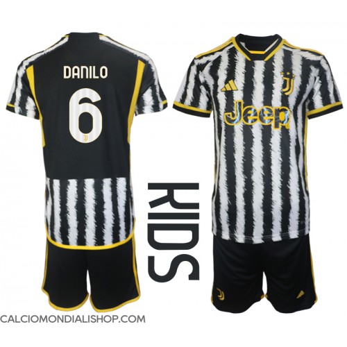 Maglie da calcio Juventus Danilo Luiz #6 Prima Maglia Bambino 2023-24 Manica Corta (+ Pantaloni corti)
